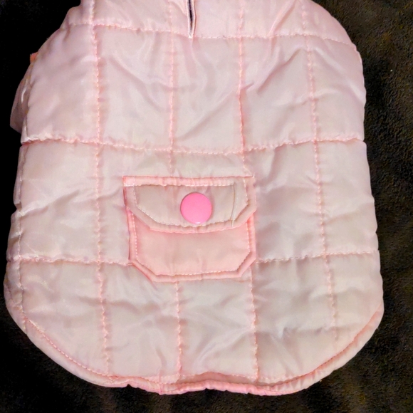 ❤️ Pink Quilted Dog Coat Small - Picture 7 of 10